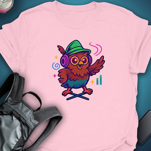 Triptees T-shirt Night Owl Grooves graphic T-shirt – Festival clothing by Triptees