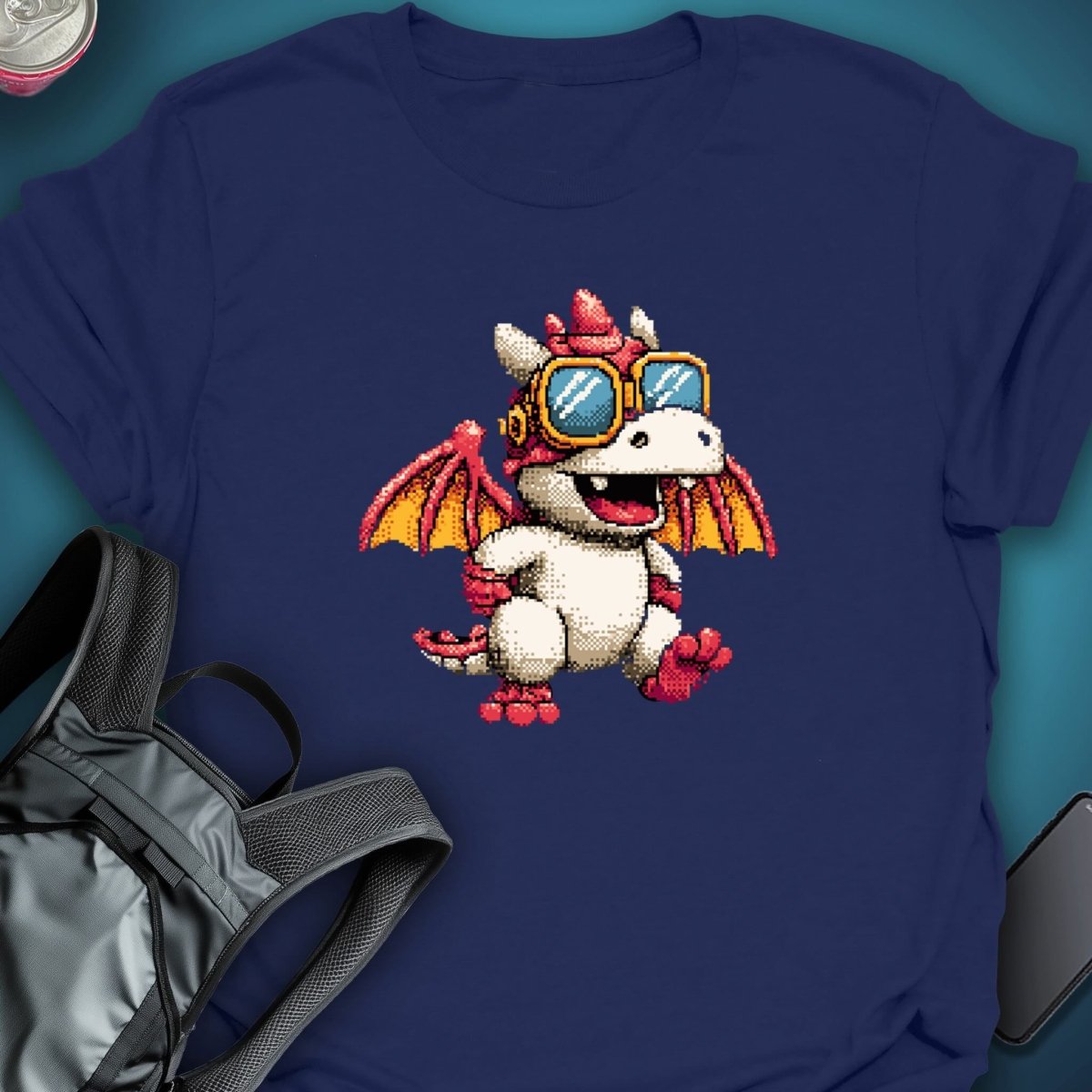 Triptees T-shirt Pixel Drag graphic T-shirt – Festival clothing by Triptees