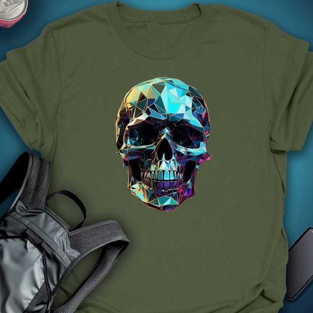 TripTees T-Shirt Prism Skull graphic T-shirt – Festival clothing by Triptees