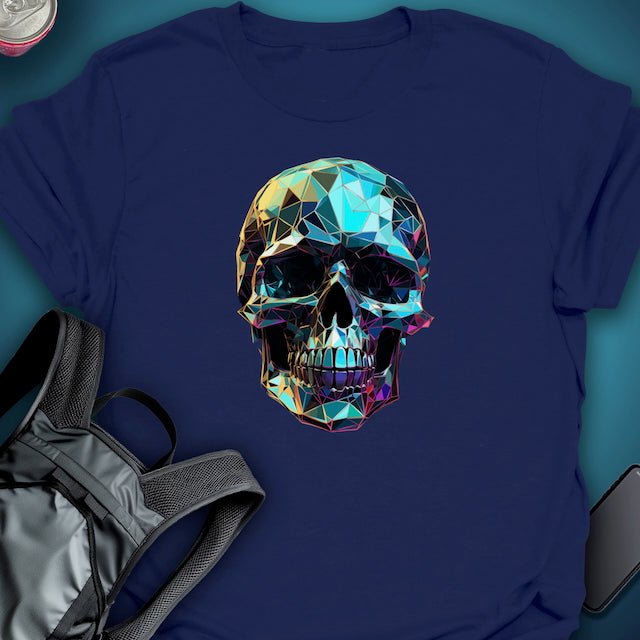 TripTees T-Shirt Prism Skull graphic T-shirt – Festival clothing by Triptees