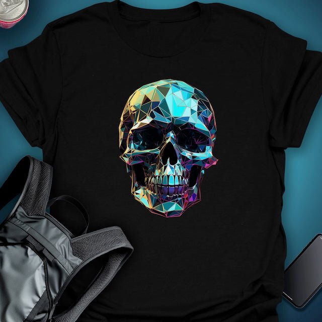 TripTees T-Shirt Prism Skull graphic T-shirt β Festival clothing by Triptees