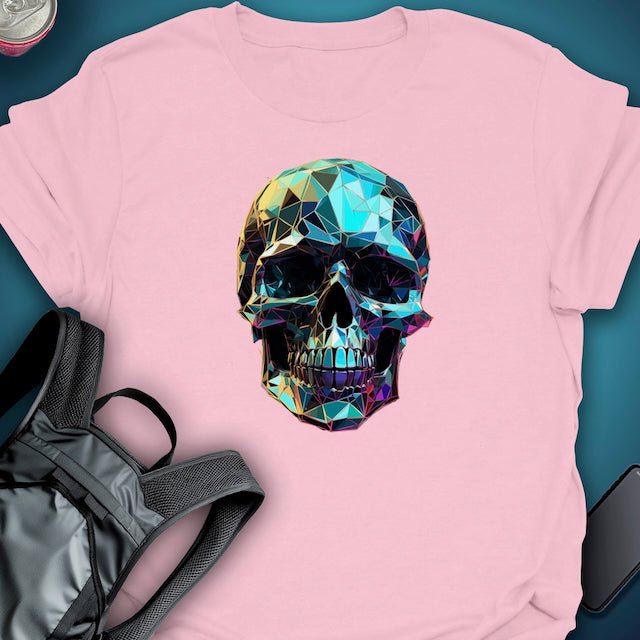 TripTees T-Shirt Prism Skull graphic T-shirt β Festival clothing by Triptees