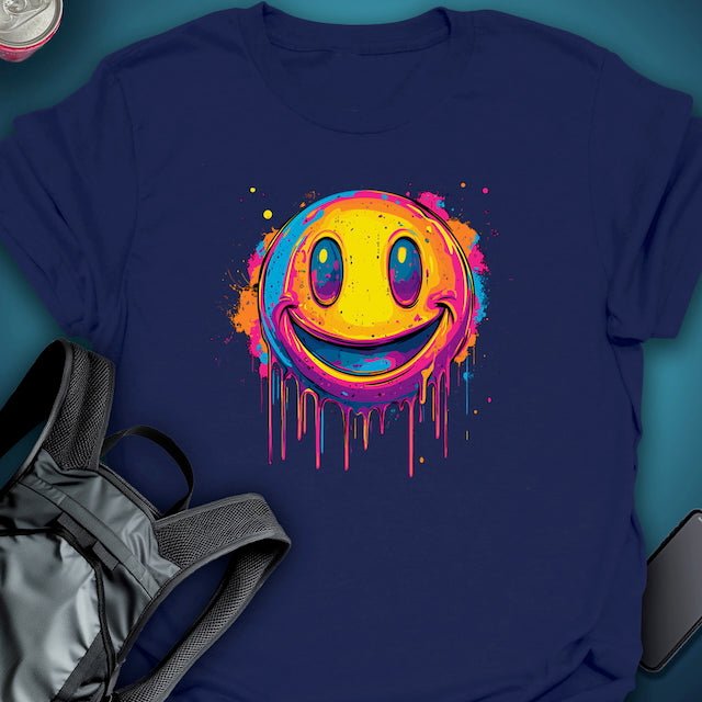 Triptees T-shirt Smiley Emoji OG graphic T-shirt – Festival clothing by Triptees
