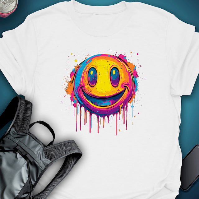 Triptees T-shirt Smiley Emoji OG graphic T-shirt – Festival clothing by Triptees