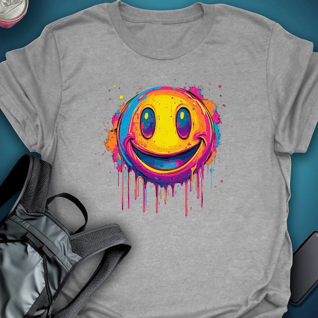 Triptees T-shirt Smiley Emoji OG graphic T-shirt – Festival clothing by Triptees