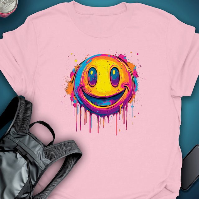 Triptees T-shirt Smiley Emoji OG graphic T-shirt – Festival clothing by Triptees