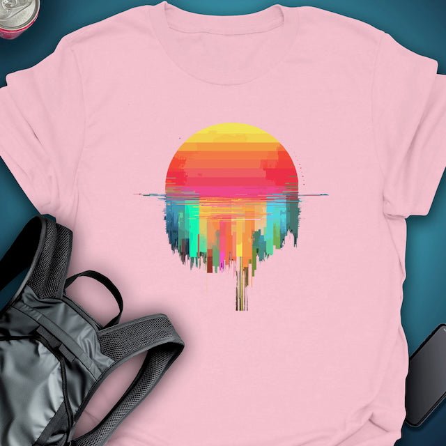 TripTees T-Shirt Sunset Melt graphic T-shirt – Festival clothing by Triptees