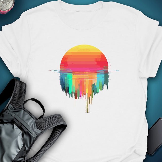 TripTees T-Shirt Sunset Melt graphic T-shirt – Festival clothing by Triptees