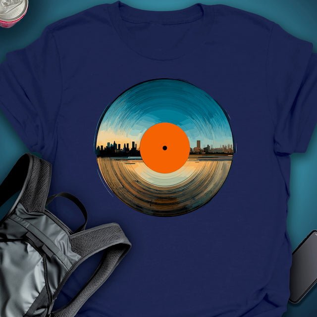 Triptees T-shirt Sunset Vinyl graphic T-shirt β Festival clothing by Triptees