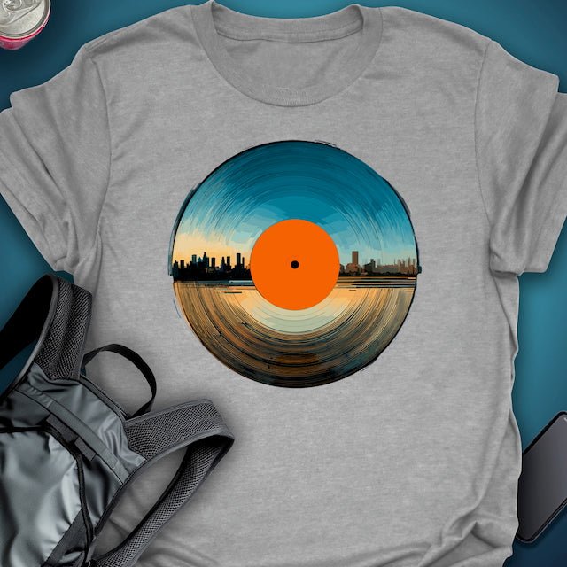 Triptees T-shirt Sunset Vinyl graphic T-shirt – Festival clothing by Triptees