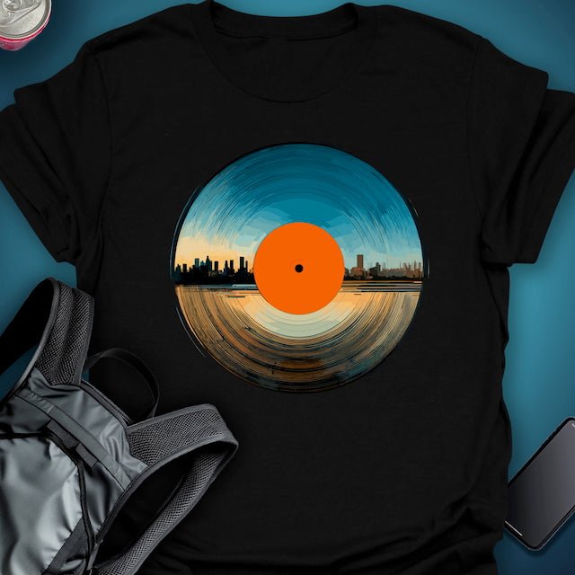 Triptees T-shirt Sunset Vinyl graphic T-shirt – Festival clothing by Triptees
