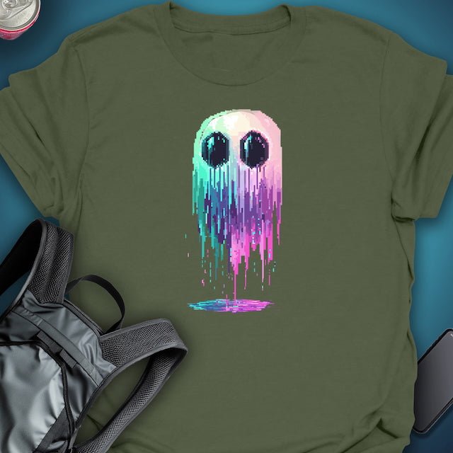 Triptees T-shirt Vox Glitch Ghost graphic T-shirt – Festival clothing by Triptees