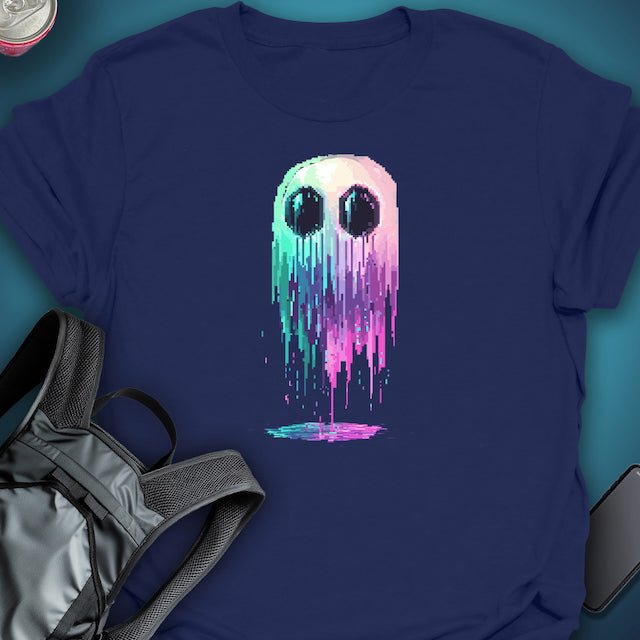 Triptees T-shirt Vox Glitch Ghost graphic T-shirt – Festival clothing by Triptees