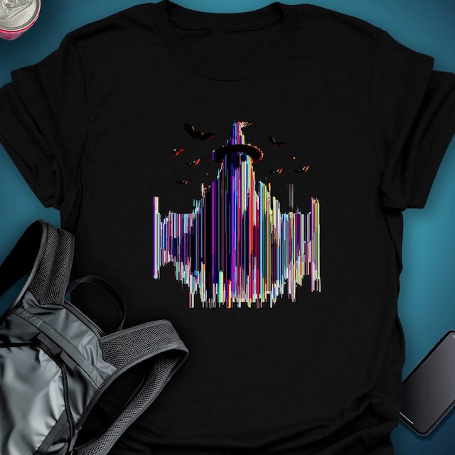 TripTees T-Shirt Witching Glitch graphic T-shirt – Festival clothing by Triptees