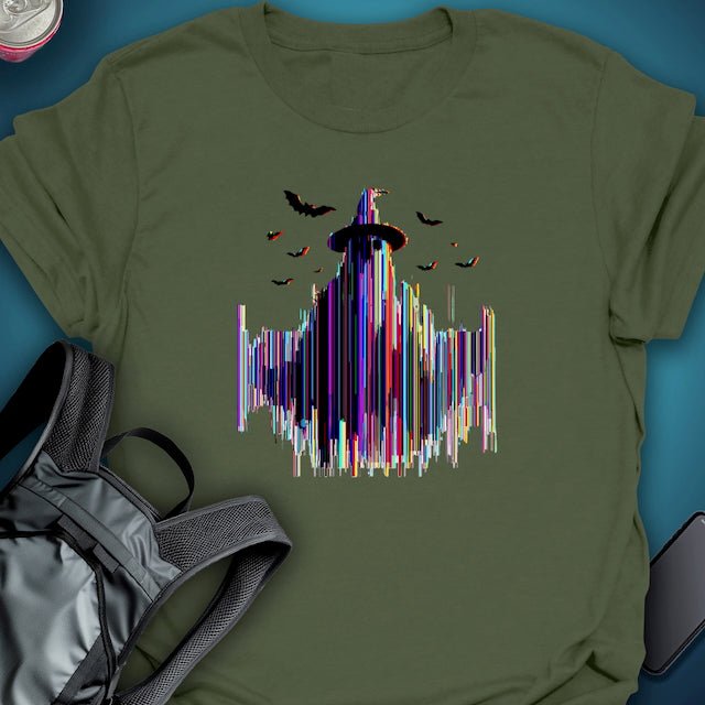 TripTees T-Shirt Witching Glitch graphic T-shirt – Festival clothing by Triptees