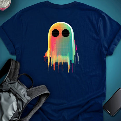 0G Glitch Ghost (Back Print Edition) graphic T-shirt – Festival clothing by Triptees