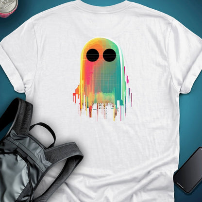 0G Glitch Ghost (Back Print Edition) graphic T-shirt – Festival clothing by Triptees