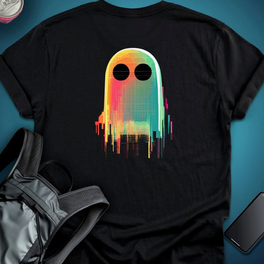 0G Glitch Ghost (Back Print Edition) graphic T-shirt – Festival clothing by Triptees