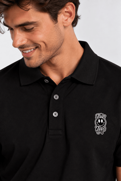 BW Logo Polo graphic T-shirt – Festival clothing by Triptees