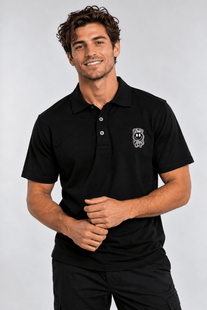 BW Logo Polo graphic T-shirt – Festival clothing by Triptees