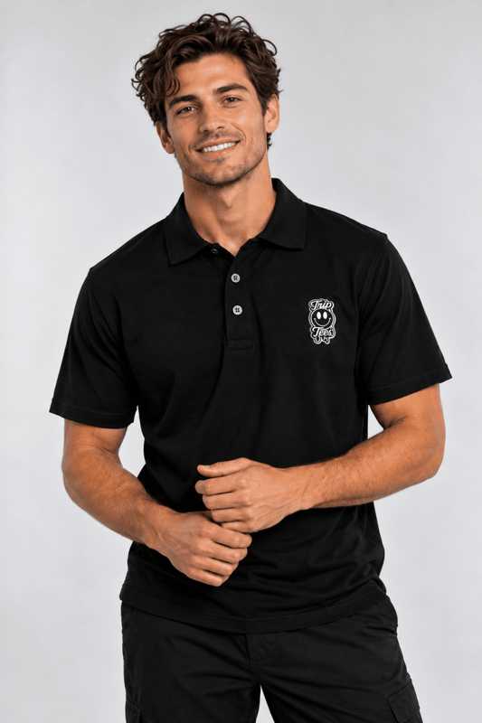BW Logo Polo graphic T-shirt – Festival clothing by Triptees