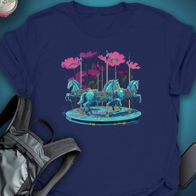 Carousel Bloom graphic T-shirt – Festival clothing by Triptees