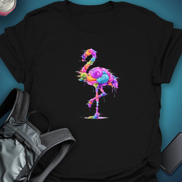 CHROMA FLAMINGO graphic T-shirt – Festival clothing by Triptees