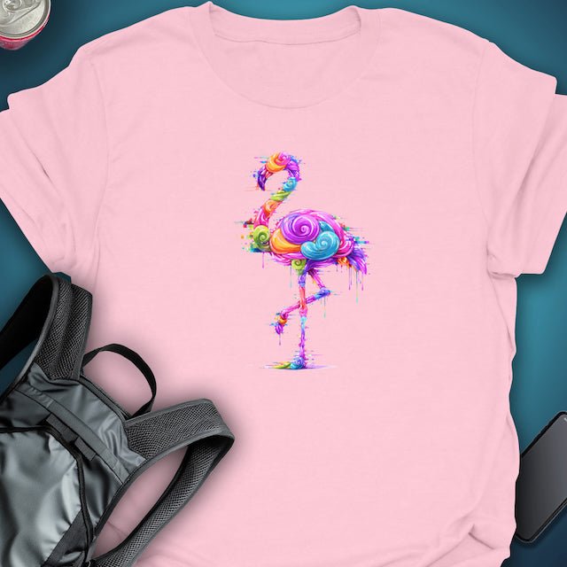 CHROMA FLAMINGO graphic T-shirt – Festival clothing by Triptees