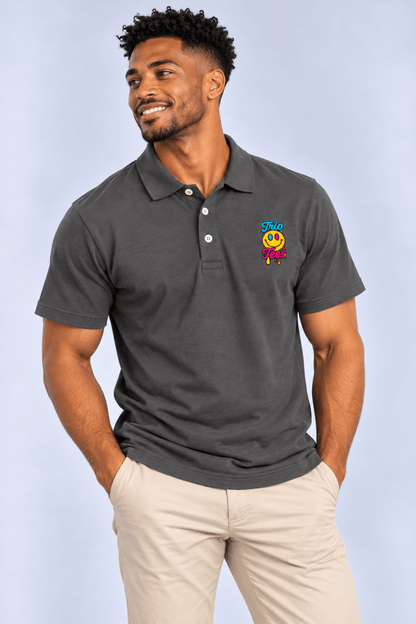 Color Logo Polo graphic T-shirt – Festival clothing by Triptees