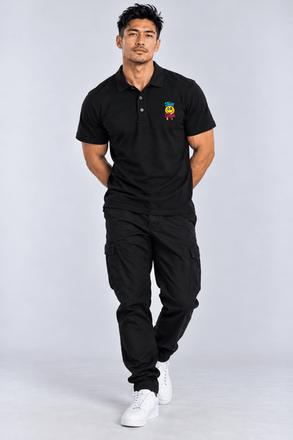 Color Logo Polo graphic T-shirt – Festival clothing by Triptees
