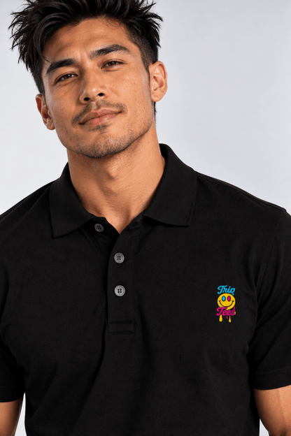 Color Logo Polo graphic T-shirt – Festival clothing by Triptees