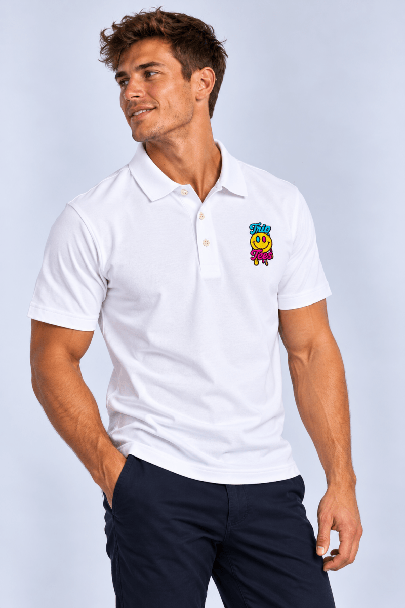 Color Logo Polo graphic T-shirt – Festival clothing by Triptees