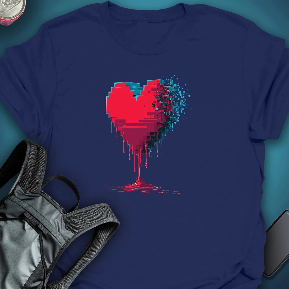 Corrupted Love graphic T-shirt – Festival clothing by Triptees