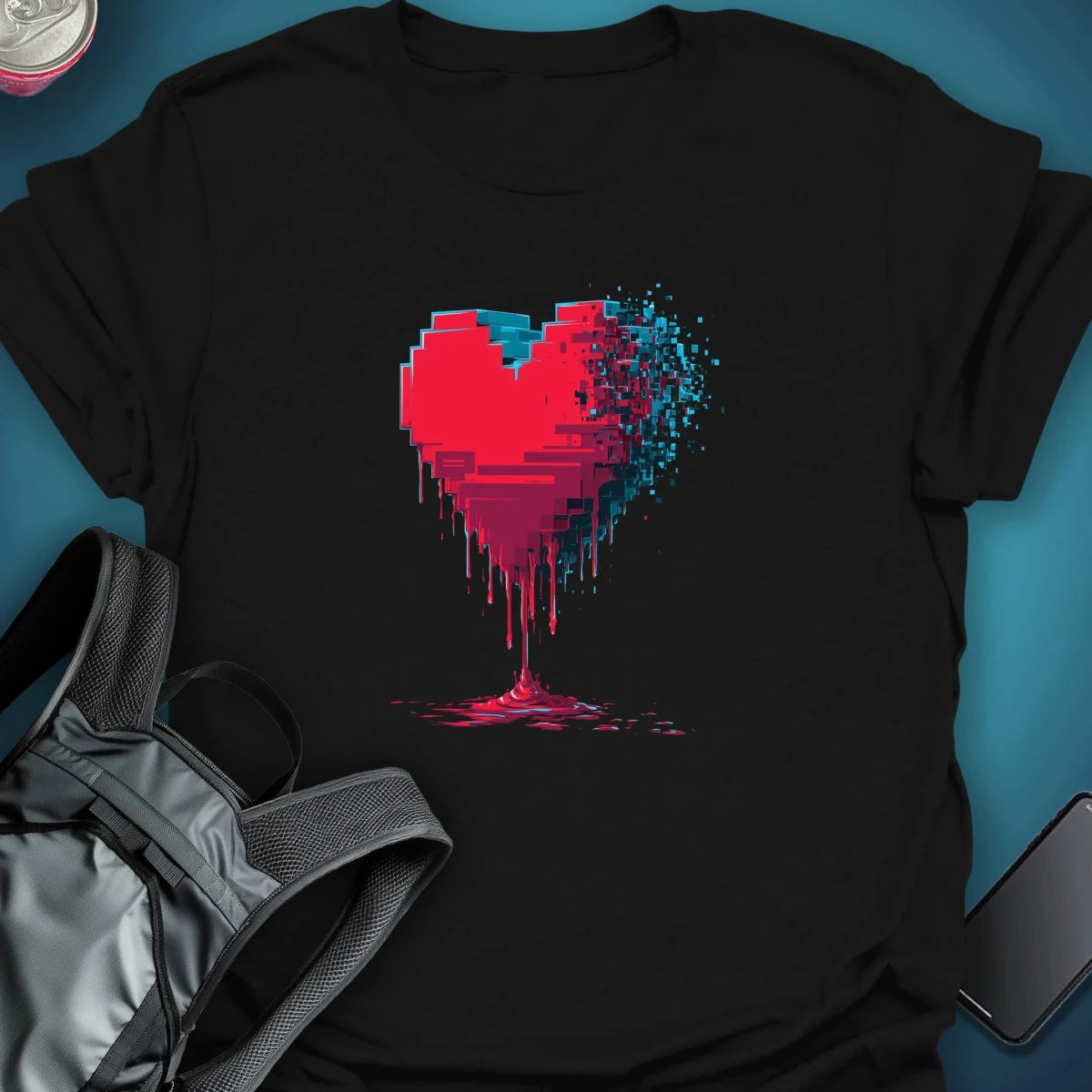 Corrupted Love graphic T-shirt – Festival clothing by Triptees