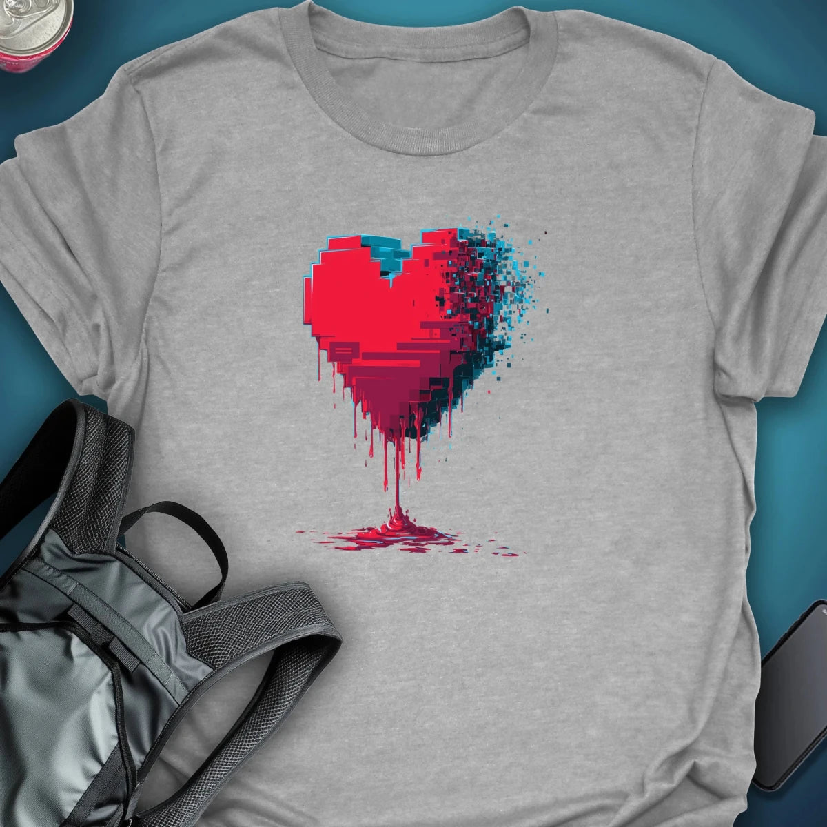 Corrupted Love graphic T-shirt – Festival clothing by Triptees