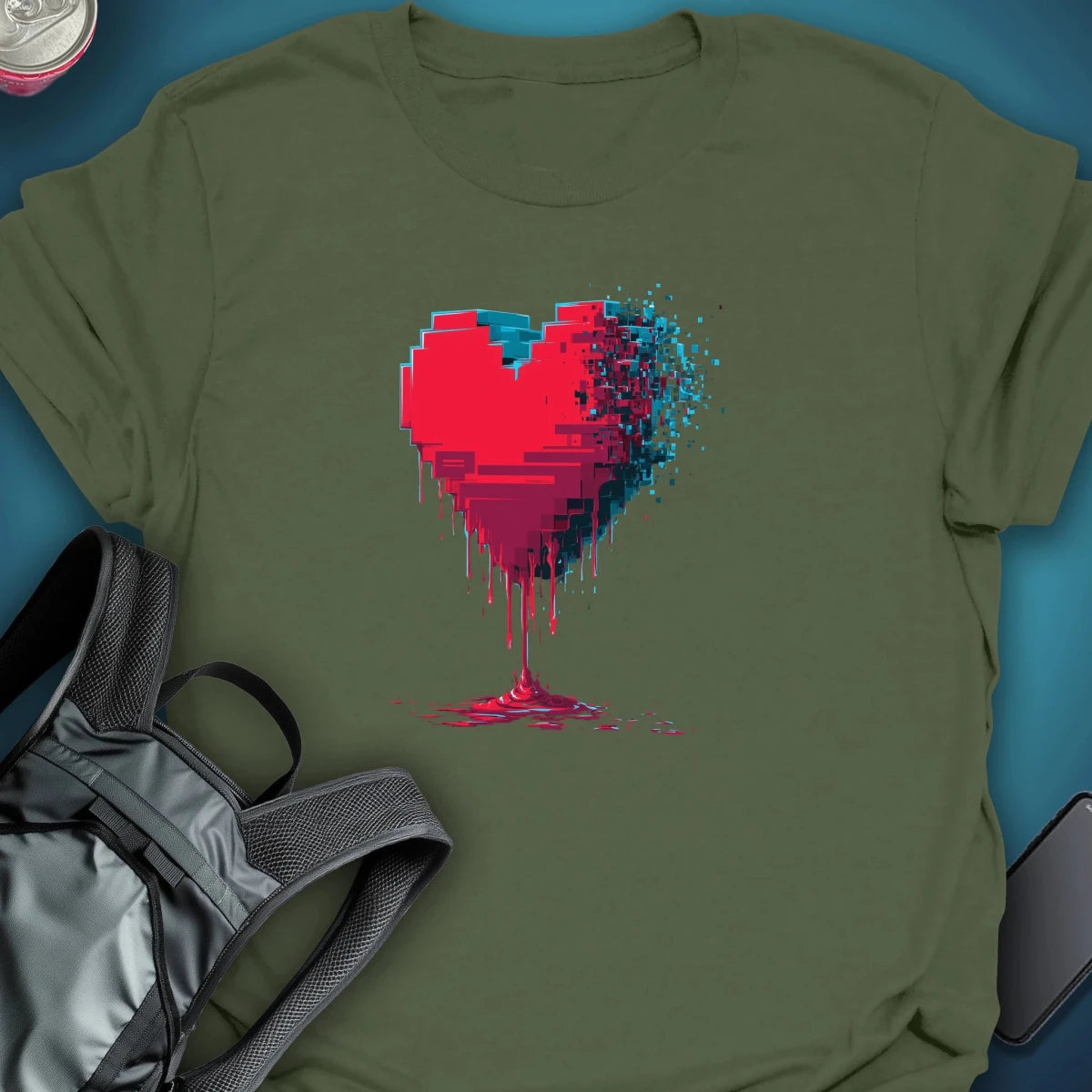 Corrupted Love graphic T-shirt – Festival clothing by Triptees