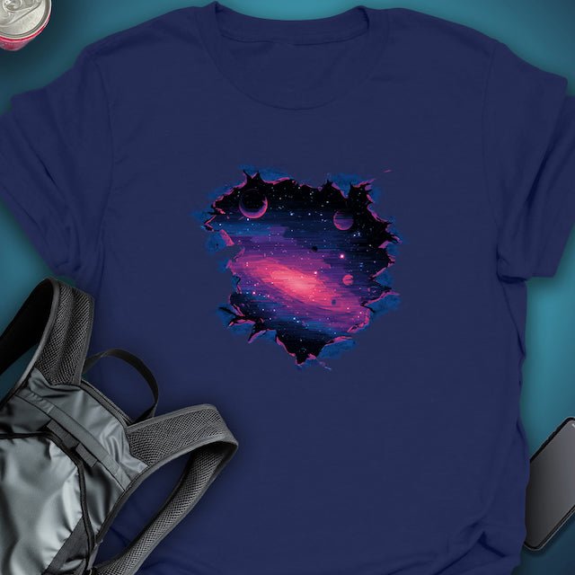 Cosmic Rift graphic T-shirt – Festival clothing by Triptees