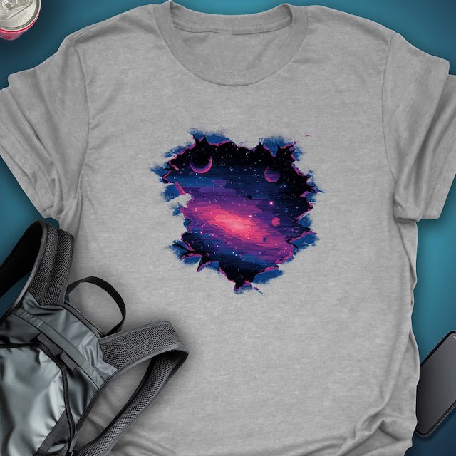 Cosmic Rift graphic T-shirt – Festival clothing by Triptees