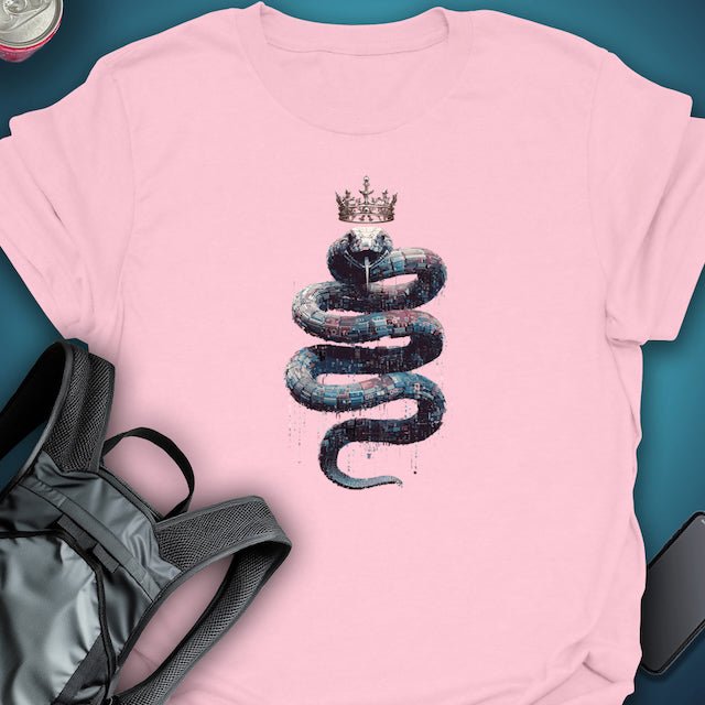 Crowned Code Serpent graphic T-shirt – Festival clothing by Triptees