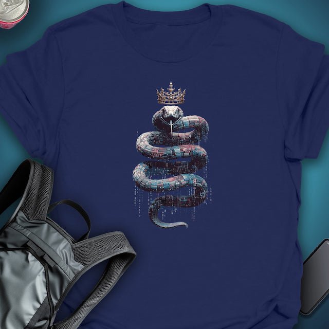 Crowned Code Serpent graphic T-shirt – Festival clothing by Triptees