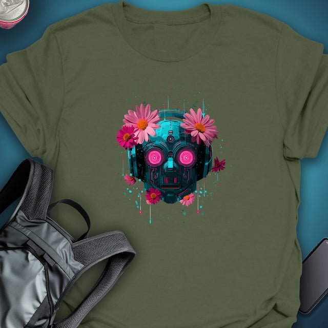 Cyber Bloom graphic T-shirt – Festival clothing by Triptees