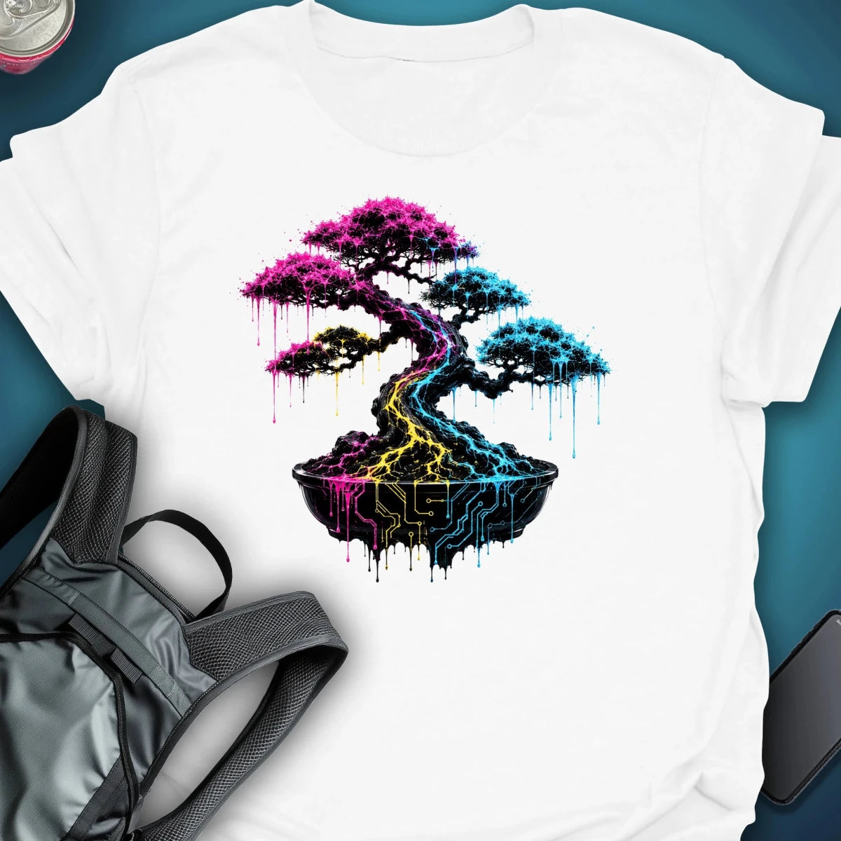 Cyber Bonsai Graphic T-shirt graphic T-shirt – Festival clothing by Triptees