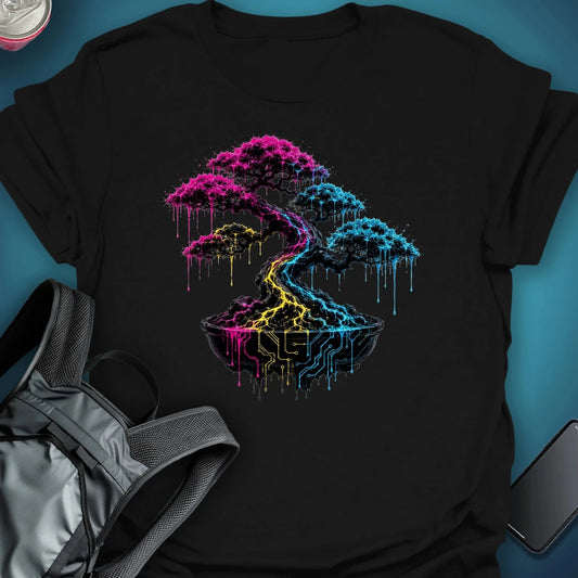 Cyber Bonsai Graphic T-shirt graphic T-shirt – Festival clothing by Triptees