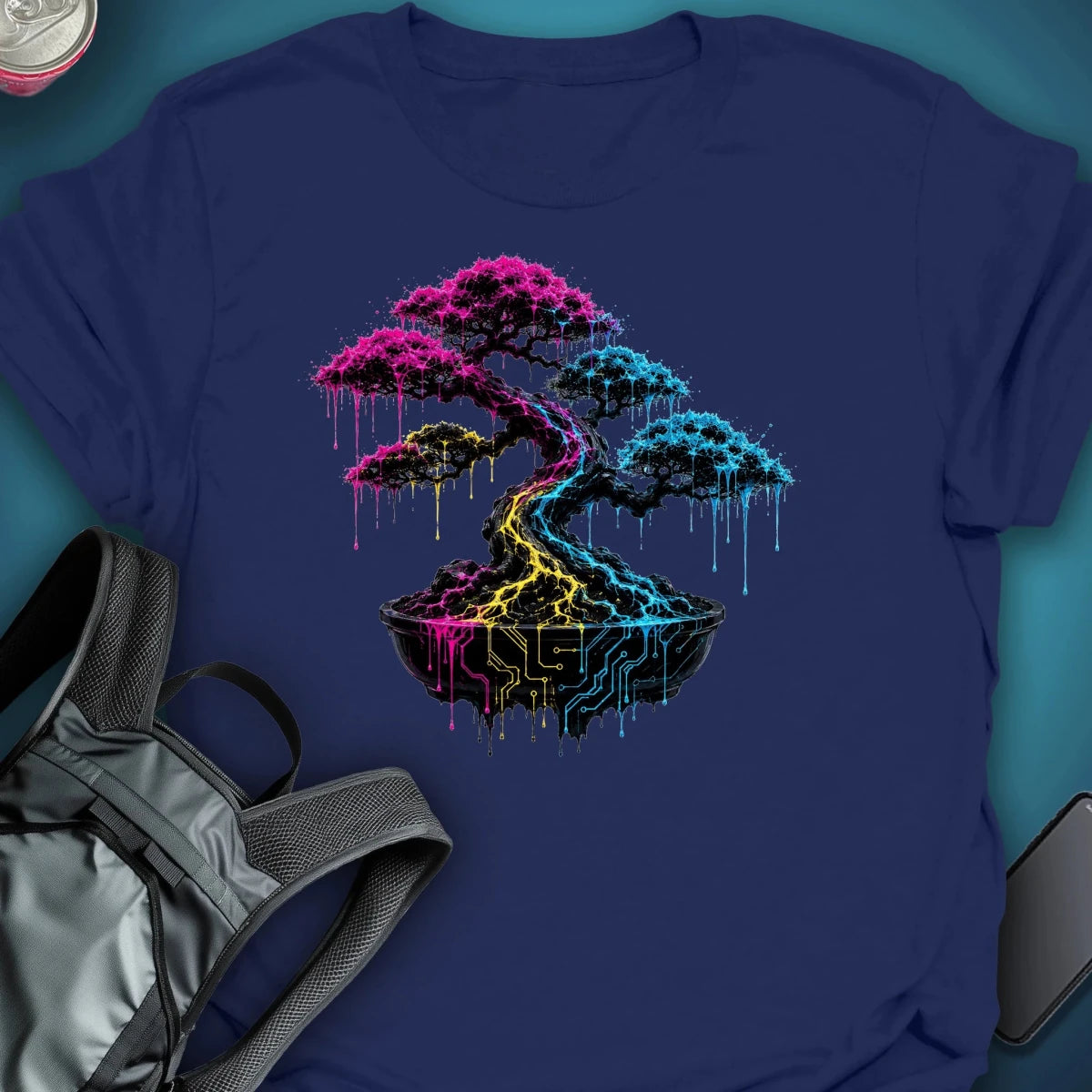 Cyber Bonsai Graphic T-shirt graphic T-shirt – Festival clothing by Triptees