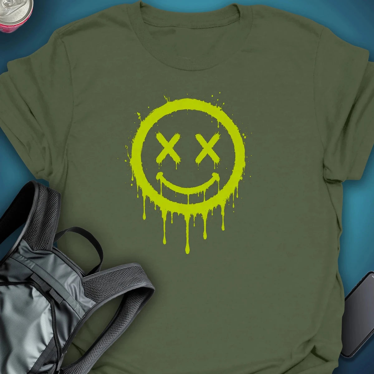 Dead Happy Graphic T-Shirt graphic T-shirt – Festival clothing by Triptees