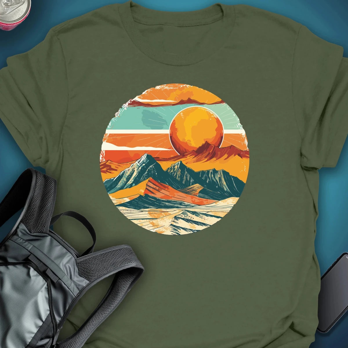 Desert Echo graphic T-shirt – Festival clothing by Triptees