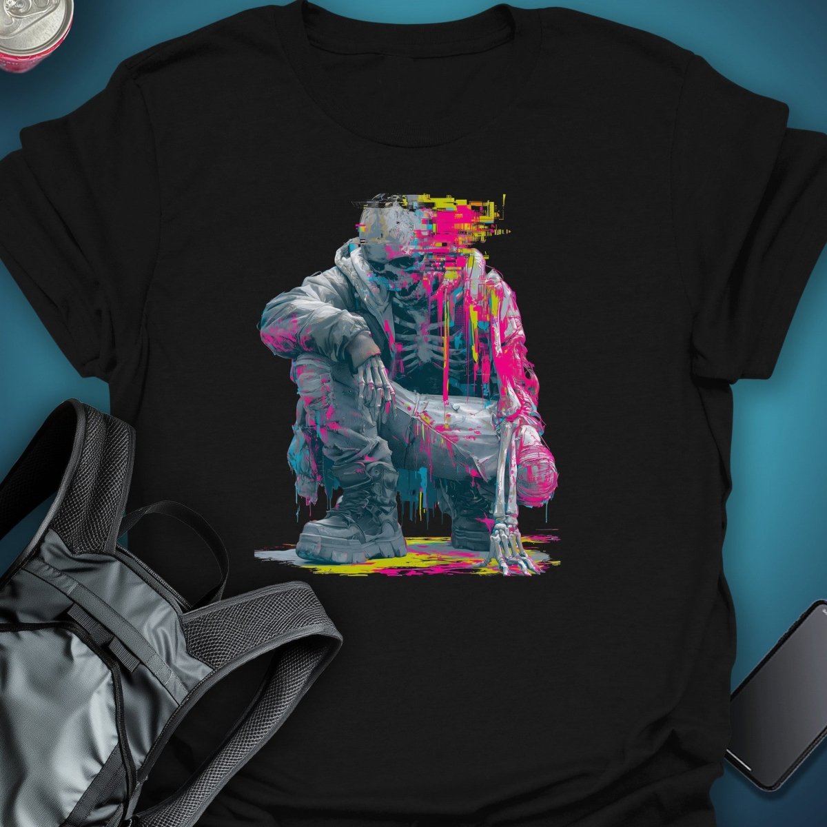 Digital Decay Graphic T-Shirt graphic T-shirt – Festival clothing by Triptees