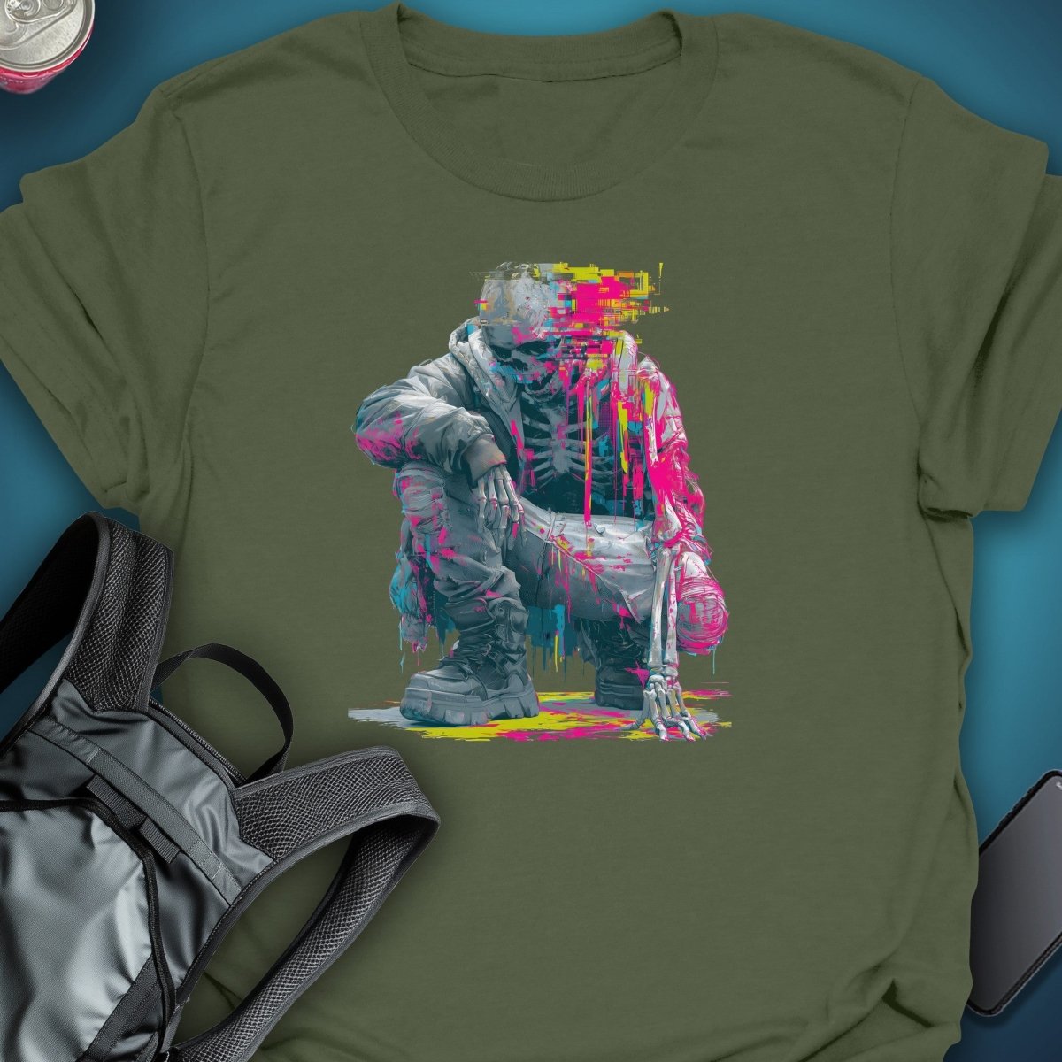 Digital Decay Graphic T-Shirt graphic T-shirt – Festival clothing by Triptees