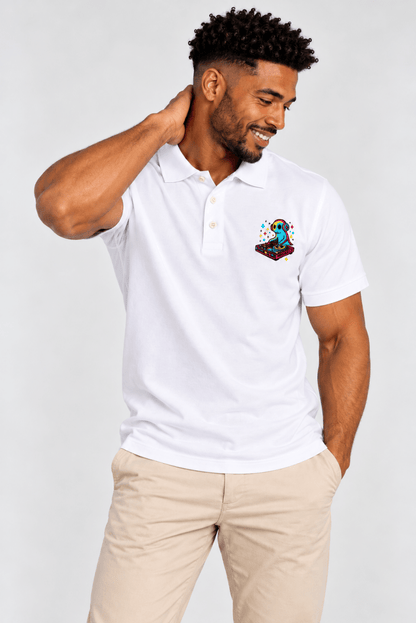 DJ Ghost Polo graphic T-shirt – Festival clothing by Triptees