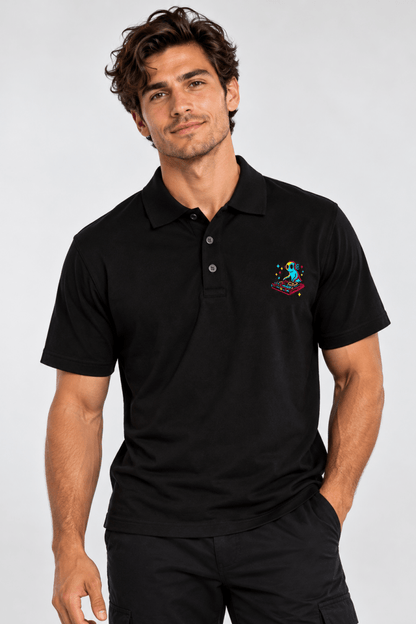 DJ Ghost Polo graphic T-shirt – Festival clothing by Triptees